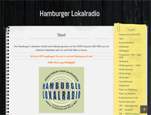 Tablet Screenshot of hamburger-lokalradio.net